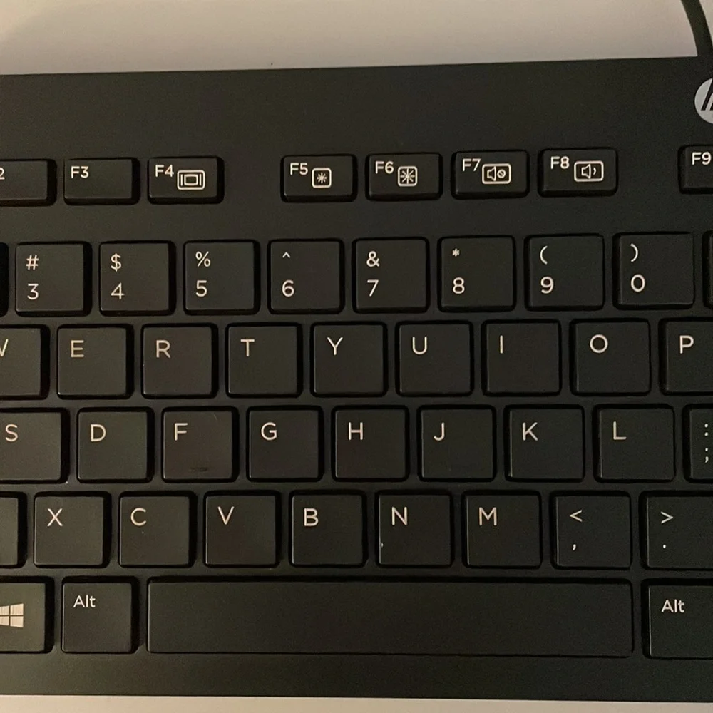 HP Keyboard, New, 17.5 inches long, black